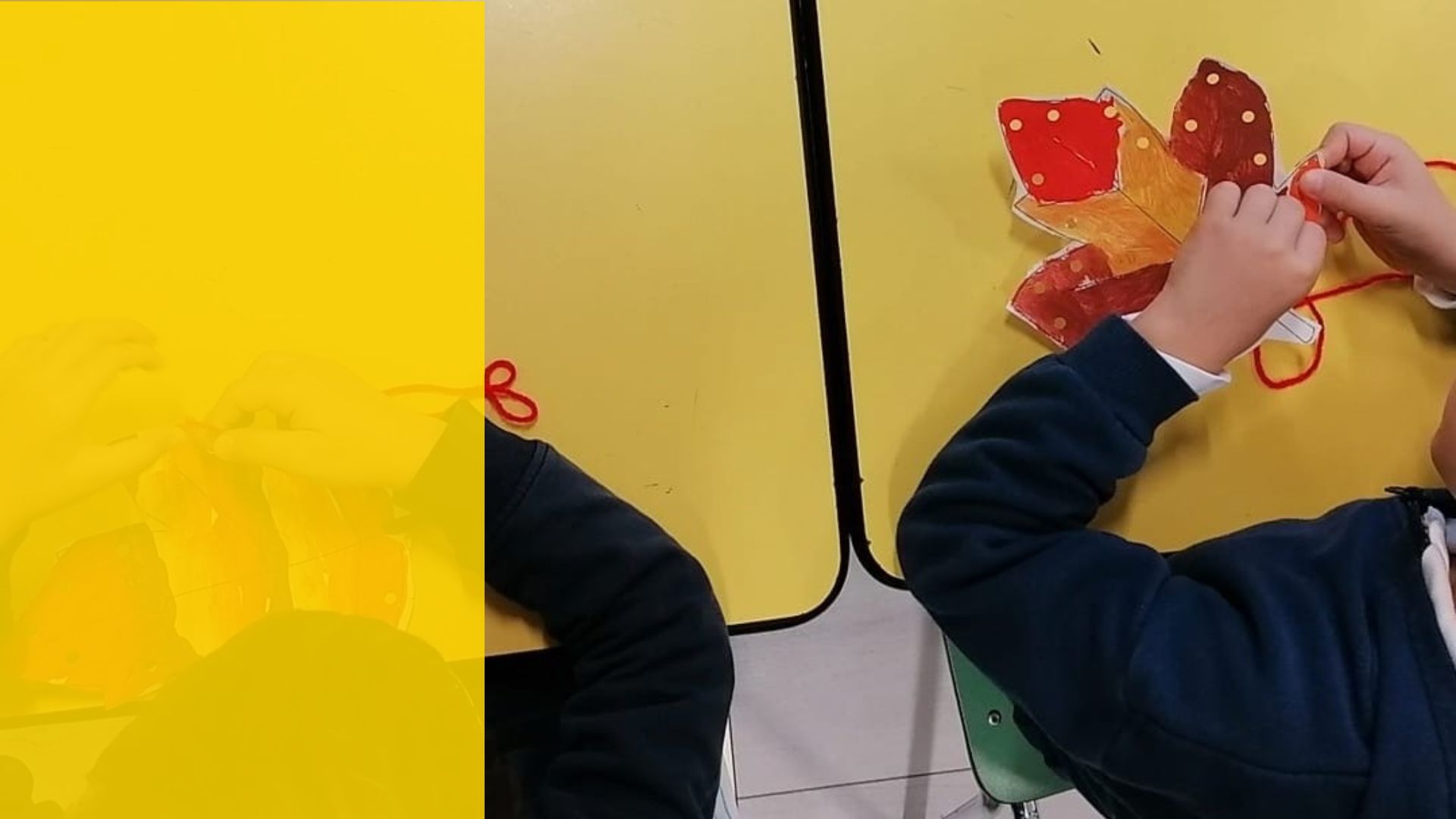 Arte d’autunno: coordinazione e cucito per piccoli artisti